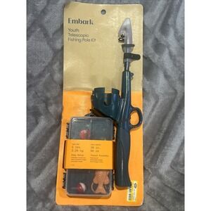 Kids' Right Handed Spincasting Conventional‎ Fishing Rod and Reel Combo - Embark